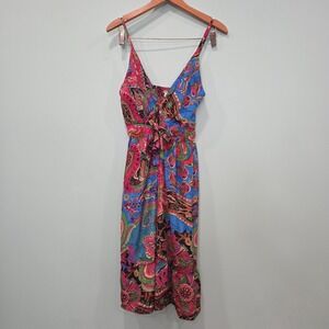 Cute Options Women's M Tropical Paisley Floral Sundress Summer Beach Dress NWTs